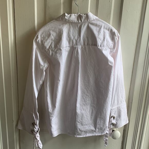 C/MEO Collective White Oxford Tie Top - Picture 9 of 10